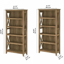 Bookcases*Bush Furniture Key West 66