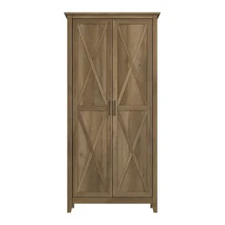 Storage Cabinets*Bush Business Furniture Bush Furniture Key West 65.98"H Storage Cabinet with 5 Shelves, Reclaimed Pine (KWS266RCP-03)