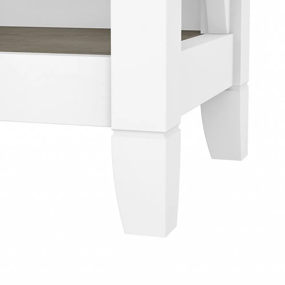 Bookcases*Bush Furniture Key West 5-Shelf 66"H Bookcase, Shiplap Gray/Pure White (KWB132G2W-03)