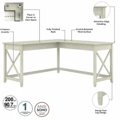 L-Desks*Bush Furniture Key West 60