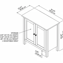 Storage Cabinets*Bush Furniture Mayfield 30