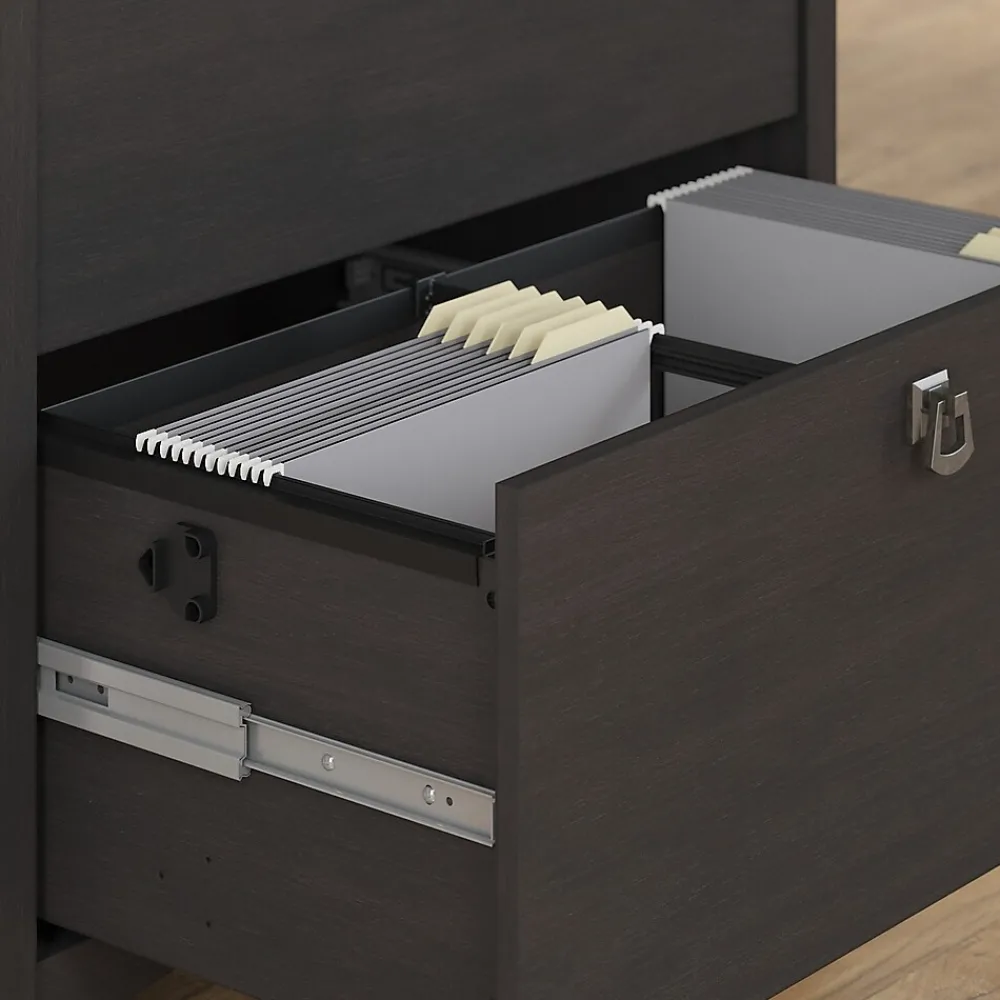 File Cabinets*Bush Furniture Salinas Lateral File Cabinet, (SAF132VB-03) Vintage Black