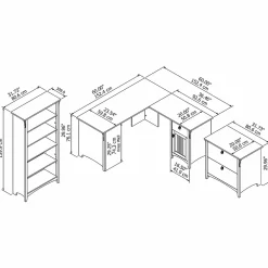 L-Desks*Bush Furniture Salinas 60