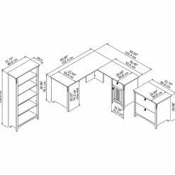 L-Desks*Bush Furniture Salinas 60