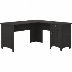 L-Desks*Bush Furniture Salinas 60"W L Shaped Desk with Storage, (SAD160VB-03) Vintage Black
