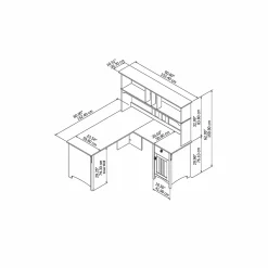 L-Desks*Bush Furniture Salinas 60