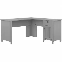L-Desks*Bush Furniture Salinas 60"W L Shaped Desk with Storage, (SAD160CG-03) Cape Cod Gray