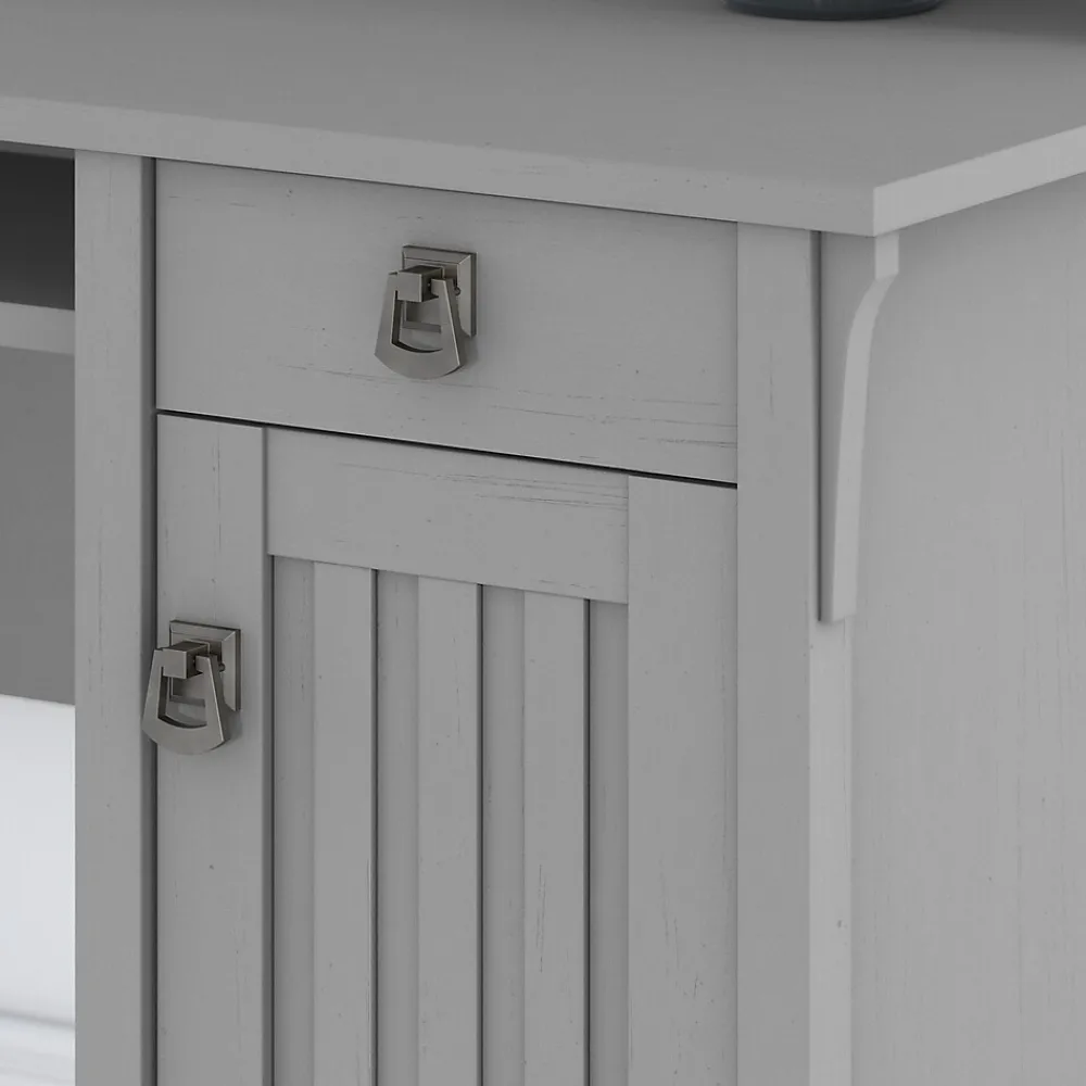 L-Desks*Bush Furniture Salinas 60"W L Shaped Desk with Storage, (SAD160CG-03) Cape Cod Gray