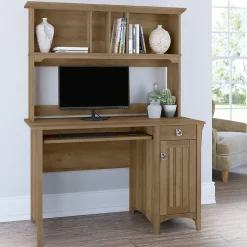 Computer Desks*Bush Furniture Salinas 48"W Small Computer Desk with Hutch, (MY72408-03) Reclaimed Pine
