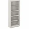 Bookcases*Bush Furniture Saratoga 72"H 5-Shelf Bookcase with Adjustable Shelves, Linen White Oak Laminate (W1645C-03)