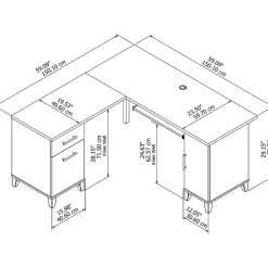 L-Desks*Bush Furniture Somerset 60