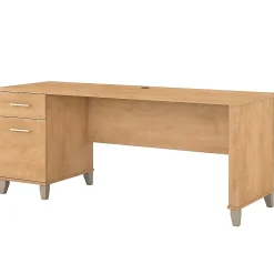 Computer Desks*Bush Furniture Somerset 72"W Office Desk with Drawers, (WC81472) Maple Cross