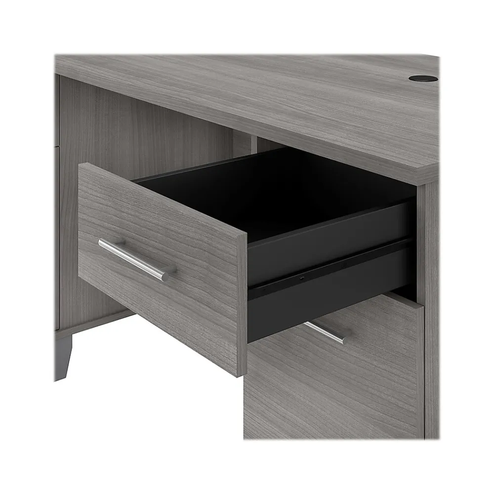 Computer Desks*Bush Furniture Somerset 60"W Office Desk with Drawers, (WC81228K) Platinum Gray