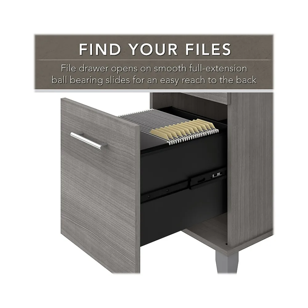 L-Desks*Bush Furniture Somerset 72"W 3 Position Sit to Stand L Shaped Desk, (SET014PG) Platinum Gray