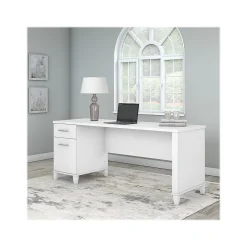 Computer Desks*Bush Furniture Somerset 72"W Office Desk with Drawers, (WC81972) White