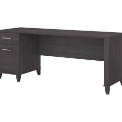 Office Desks*Bush Furniture Somerset 72"W Office Desk with Drawers, (WC81572) Storm Gray