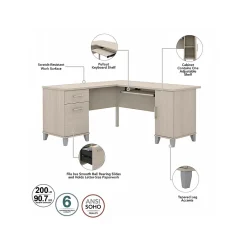 L-Desks*Bush Furniture Somerset 60