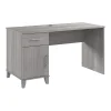 Corner Desks*Bush Furniture Somerset 54"W Office Desk with Drawer and Storage Cabinet, Platinum Gray (WC81254)