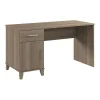 Computer Desks*Bush Furniture Somerset 54"W Office Desk with Drawer and Storage Cabinet, Ash Gray (WC81654)