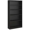 Bookcases*Bush Furniture Universal 72"H 5-Shelf Bookcase with Adjustable Shelves, Black (WL12436)