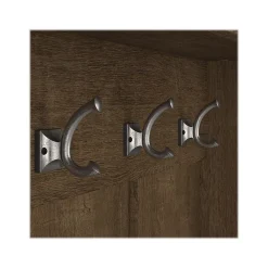 Storage Cabinets*Bush Furniture Woodland Entryway Storage Set with Hall Trees and Shoe Bench with Drawers, Ash Brown (WDL012ABR)