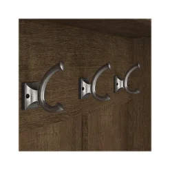 Storage Cabinets*Bush Furniture Woodland Full Entryway Storage Set with Coat Rack and Shoe Bench with Doors, Ash Brown (WDL013ABR)