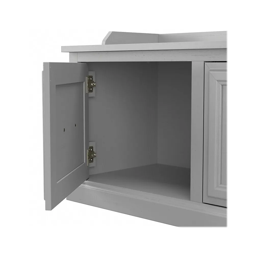 Storage Cabinets*Bush Furniture Woodland 40W Hall Tree and Shoe Storage Bench with Doors, Cape Cod Gray (WDL001CG)