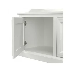 Storage Cabinets*Bush Furniture Woodland 40W Entryway Bench with Doors, White Ash (WDL005WAS)