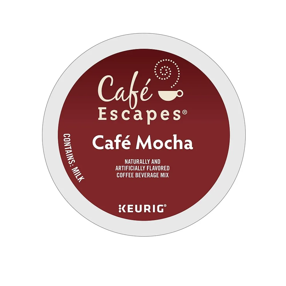Cafe Escapes Café Mocha, Keurig® K-Cup® Pods, 24/Box (6803)
