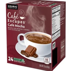 Cafe Escapes Café Mocha, Keurig® K-Cup® Pods, 24/Box (6803)