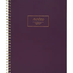 Notebooks|Cambridge Fashion Twinwire Business Notebook, 80 Sheets, 9-1/2" x 7-1/4", Purple (49556)