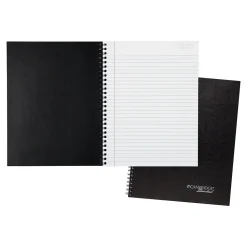 Notebooks|Cambridge Professional 1-Subject Professional Notebook, 8.5" x 11", Wide Ruled, 80 Sheets, Black (06062)