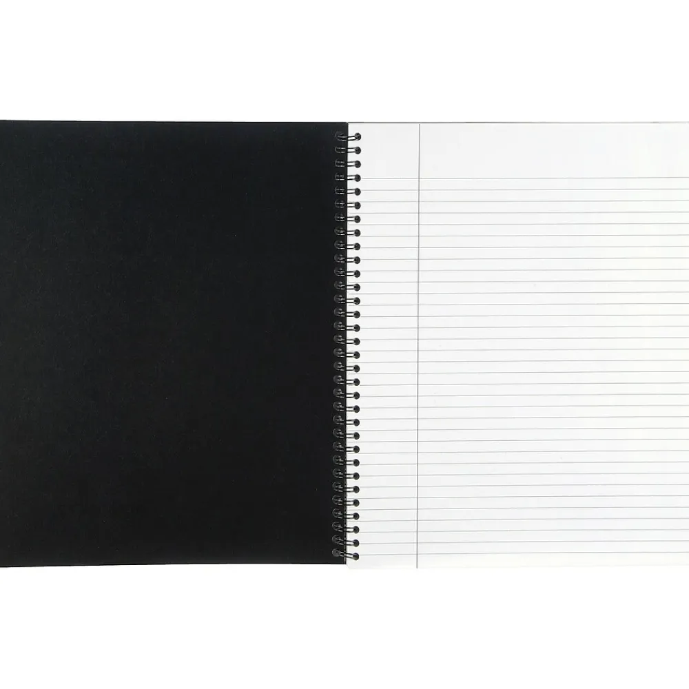 Notebooks|Cambridge Professional 1-Subject Professional Notebook, 8.5" x 11", Wide Ruled, 80 Sheets, Black (06062)