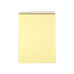 Notepads|Mead Cambridge Steno Book, 8.5" x 11", Wide Ruled, 70 Sheets, Blue (59880)