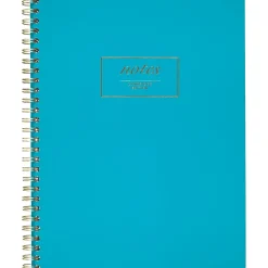 Notebooks|Cambridge 1-Subject Professional Notebooks, 7.25" x 9.5", Wide Ruled, 80 Sheets, Blue (49587)