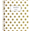 Notebooks|Cambridge 1-Subject Professional Notebooks, 7" x 9.5", Wide Ruled, 80 Sheets, Gold (59016)