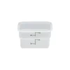 Cambro 2 Qt. CamSquare® Food Storage Container, 7 1/4" L x 7 1/4" W x 3 7/8" H, White (2SFSP148)
