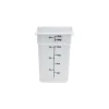 Cambro 22 Qt. CamSquare® Food Storage Container, 11 1/4" L x 12 1/4" W x 15 3/4" H, White (22SFSP148)