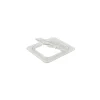 Cambro FlipLid Clear Hinged and Notched Cover, 6 15/16" L x 6 3/8" W (78467)