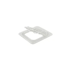Cambro FlipLid Clear Hinged and Notched Cover, 6 15/16" L x 6 3/8" W (78467)