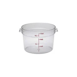 Cambro RFSCW12, 12 qt Polycarbonate Food Storage Container - Camwear Round