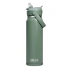 CamelBak Thrive FlipStraw Stainless Steel Vacuum Insulated Water Bottle, 32 oz., Moss (2855303001)