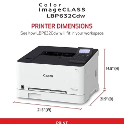 Canon imageCLASS LBP632Cdw Wireless Color Laser Printer, Single-Function, Print (LBP632CDW)