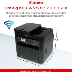 Canon ImageCLASS MF264dw II Wireless Black & White All-in-One Laser Printer (5938C020)