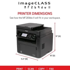Canon imageCLASS MF269dw II Wireless Black & White All-in-One Laser Printer (5938C005)