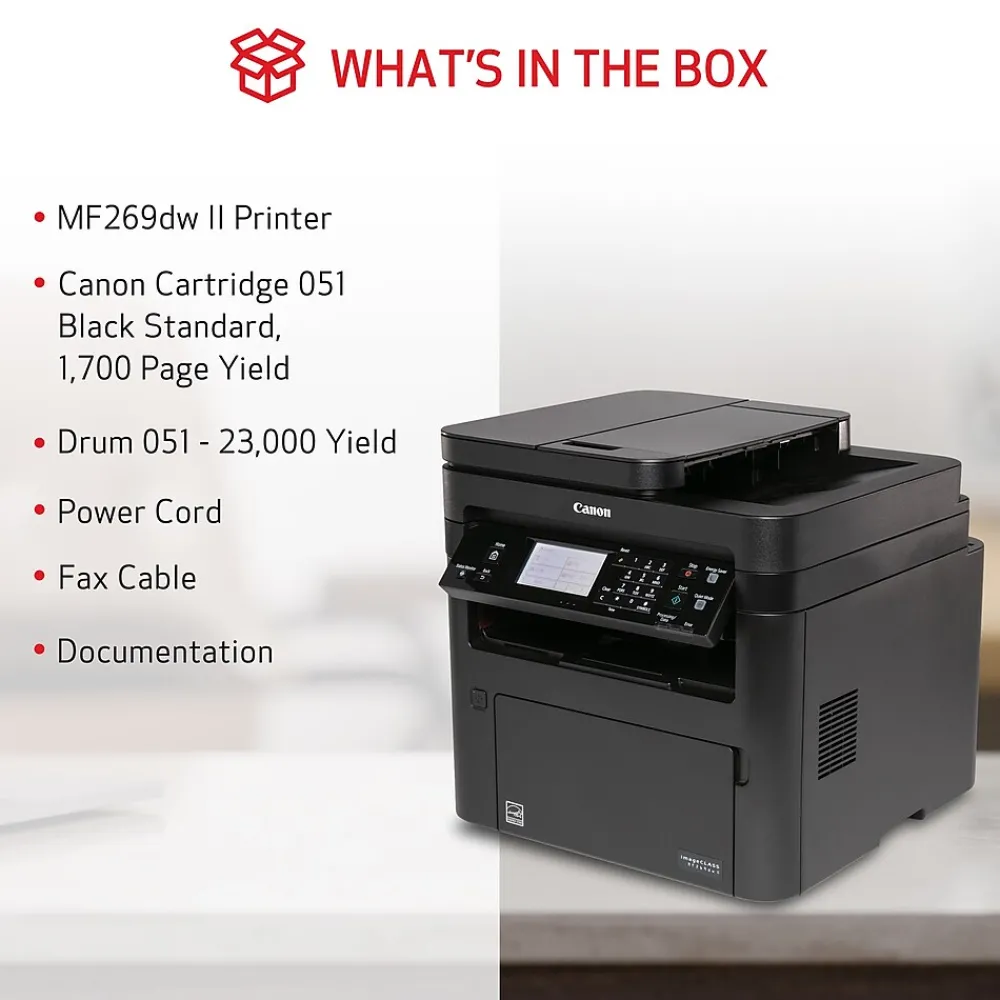 Canon imageCLASS MF269dw II Wireless Black & White All-in-One Laser Printer (5938C005)