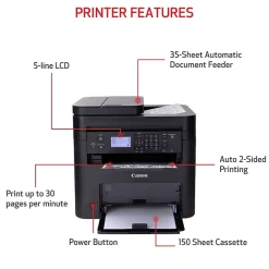 Canon imageCLASS MF273dw Wireless Black & White Laser Printer, All-In-One, Print, Scan, Copy