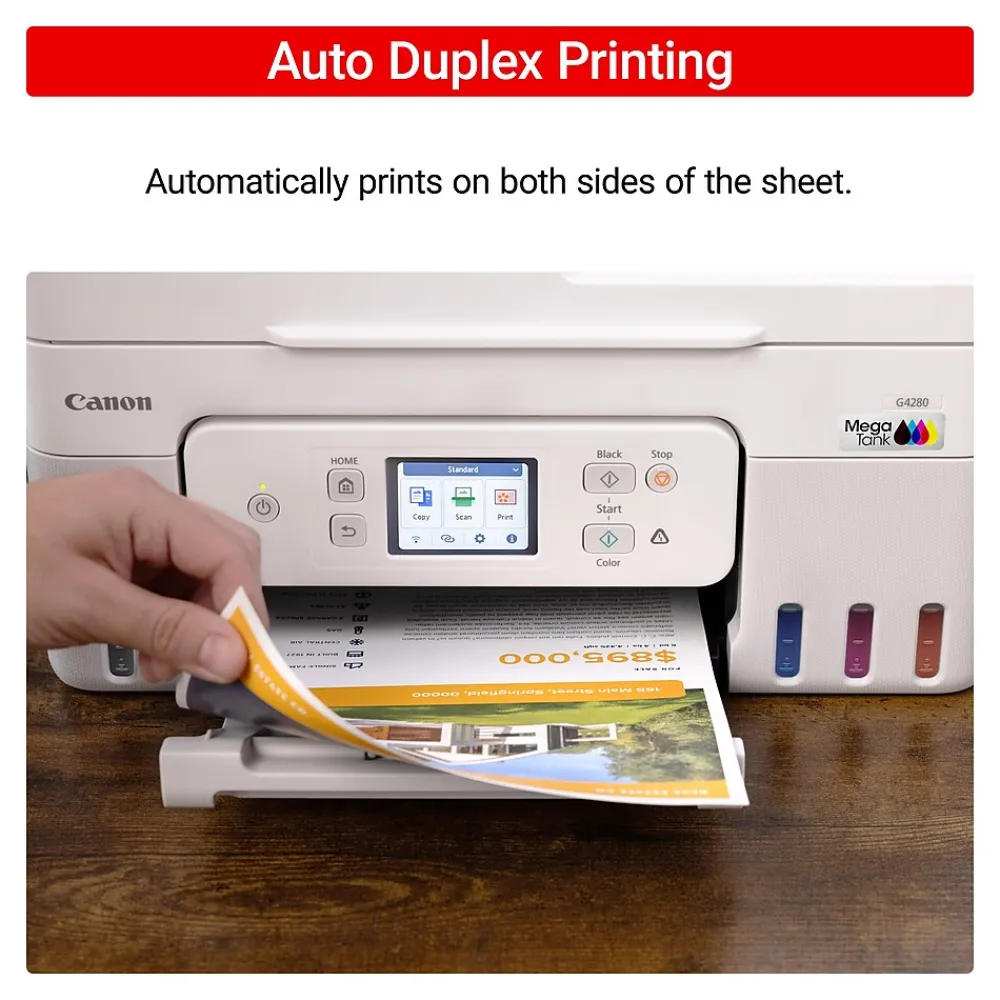Canon PIXMA G4280 MegaTank Wireless Color Inkjet Printer, All-In-One, Print, Scan, Copy (6704C022)