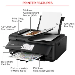 Canon PIXMA TR8620a Wireless Color Inkjet Printer, All-In-One, Print, Scan, Copy, Fax (TR8620A)