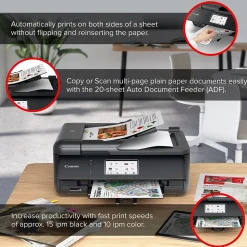 Canon PIXMA TR8620a Wireless Color Inkjet Printer, All-In-One, Print, Scan, Copy, Fax (TR8620A)